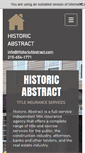 Mobile Screenshot of historicabstract.com